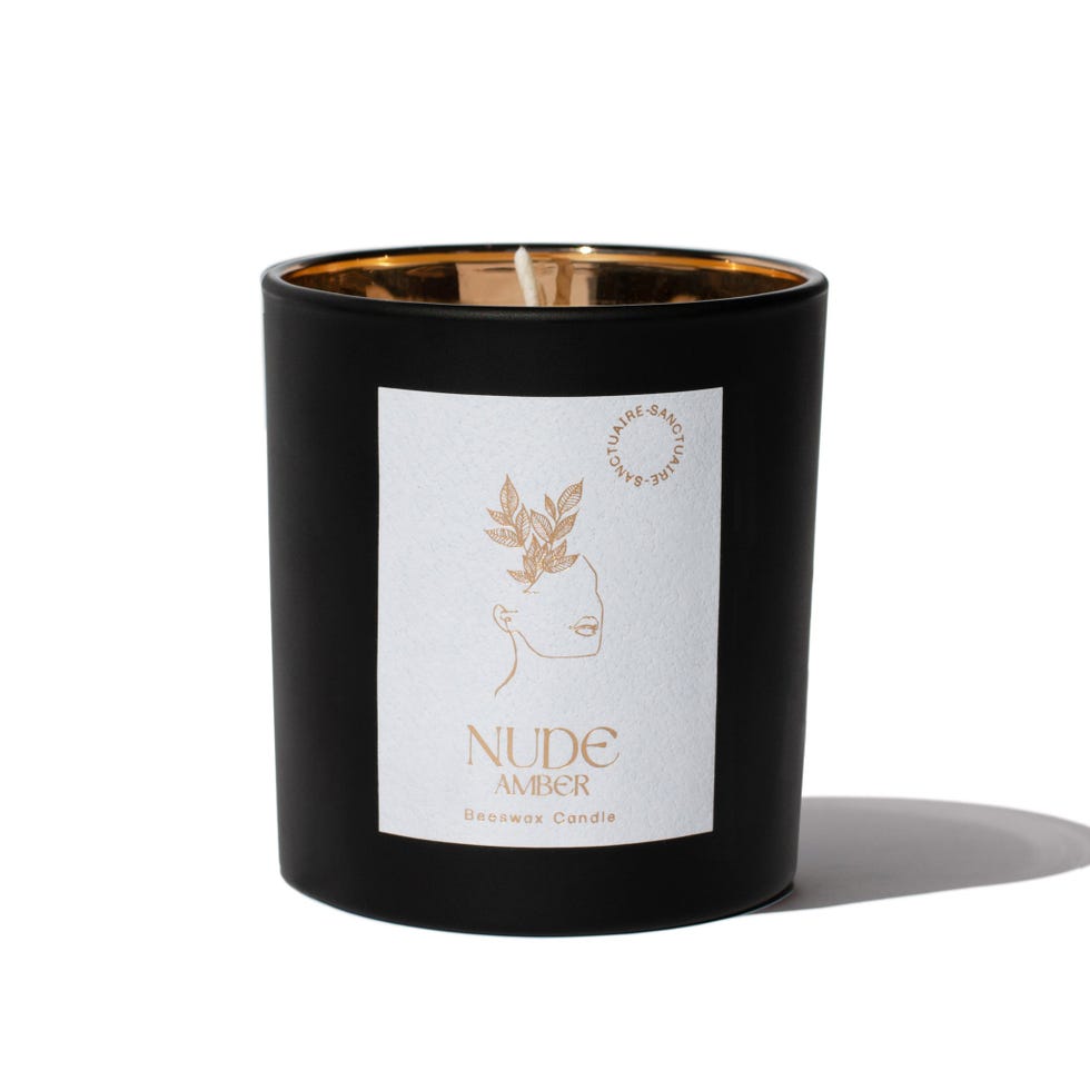 Nude Amber Scented Beeswax Candle