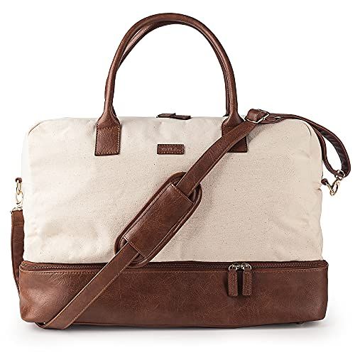 Canvas weekender shop bag women's