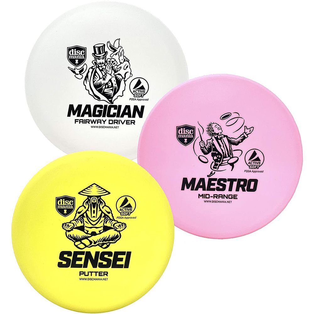 Discmania Active Soft Disc Golf Set of 3