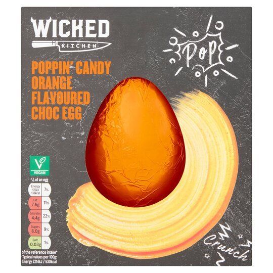 Tesco Wicked Kitchen Poppin’ Candy Orange Chocolate Egg