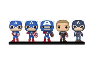 5 Captain America figures