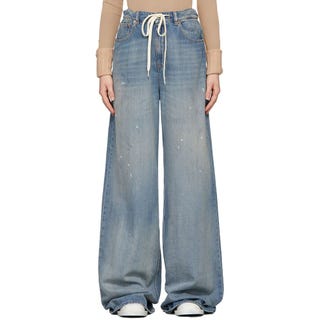 Indigo 5 Pocket Shoe String Jeans