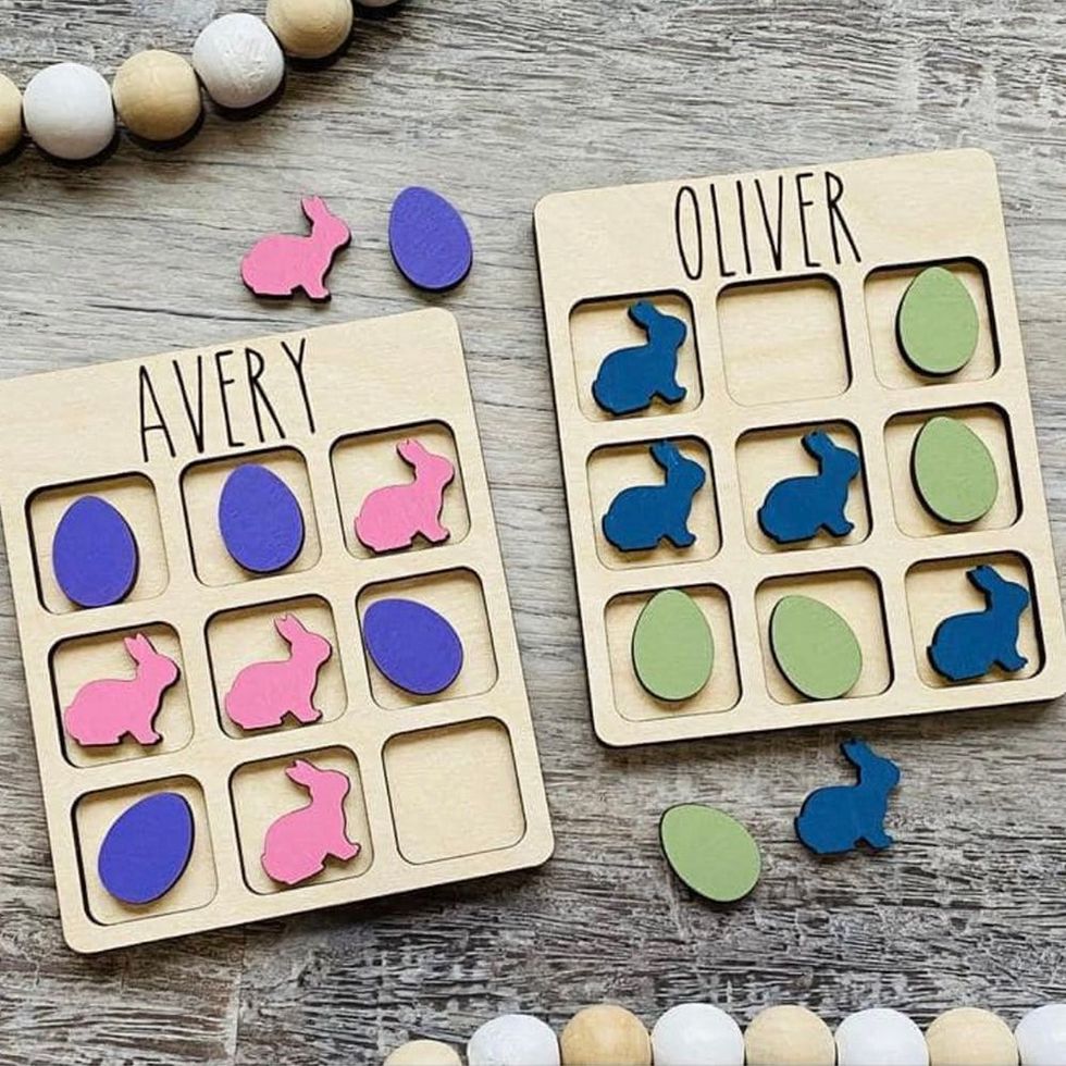 Personalized Easter Tic Tac Toe