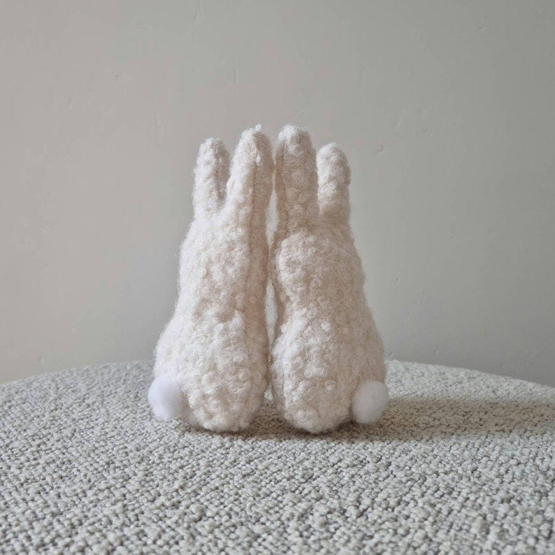 bouclé easter bunny bouclé easter bunny