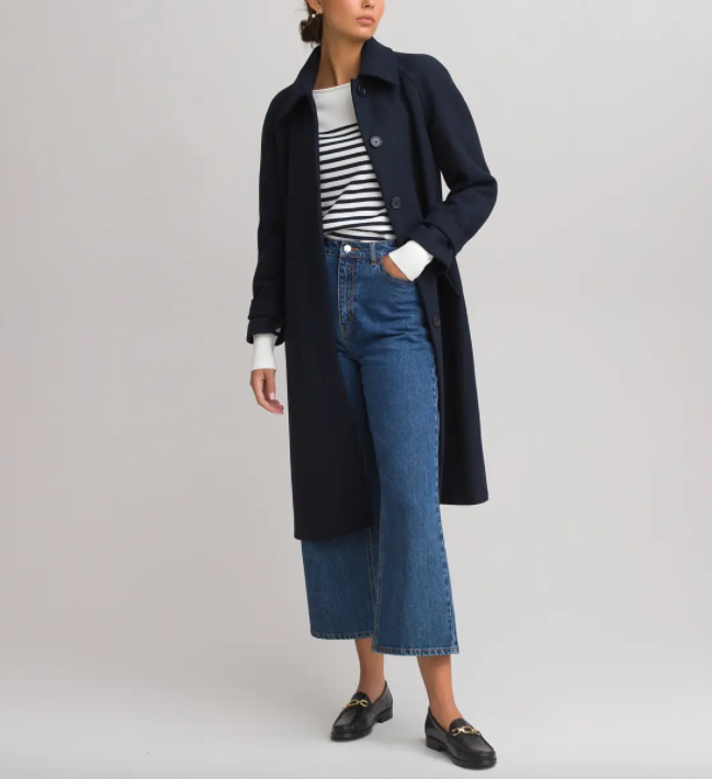 Long Button-Down Coat