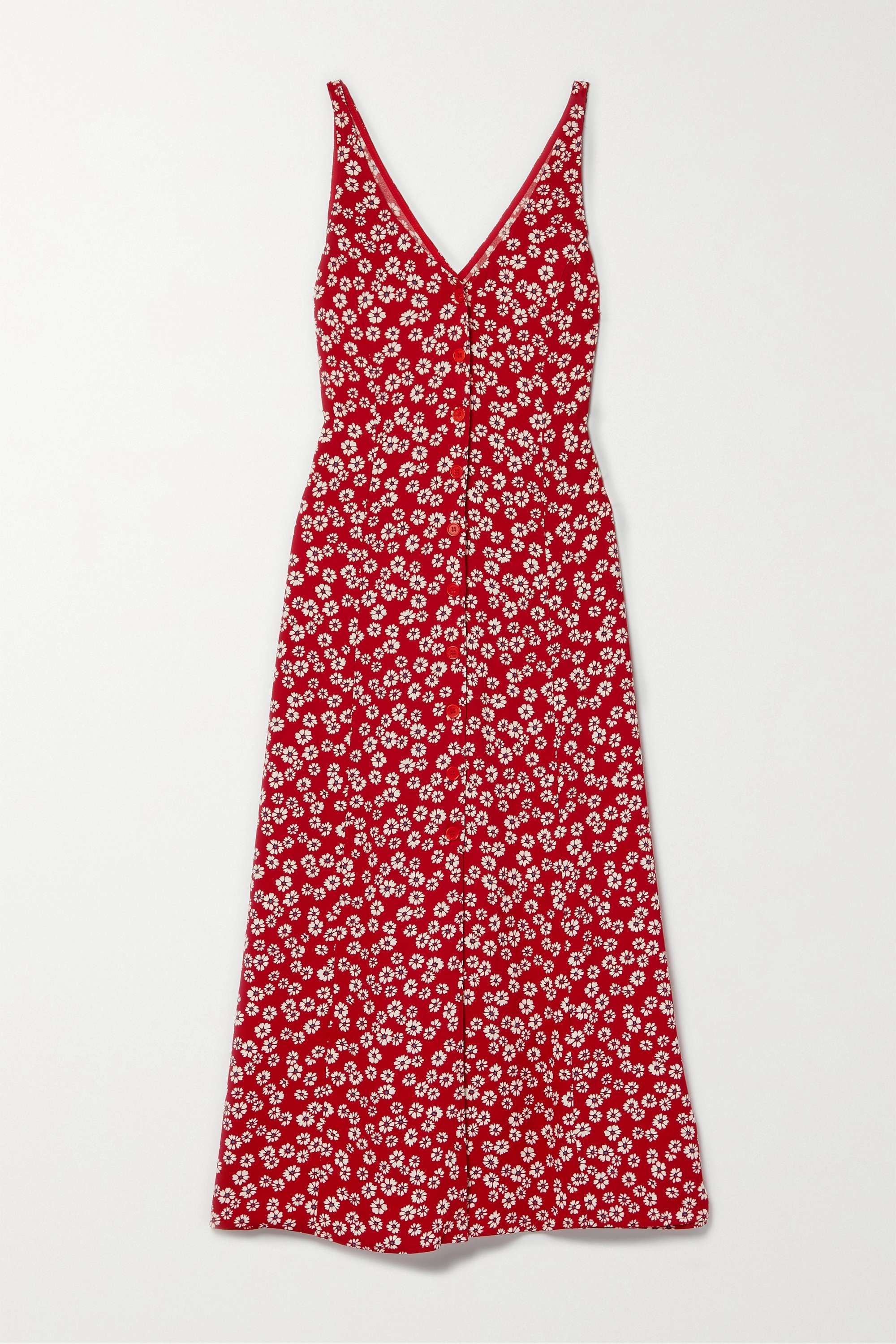 Luke Floral-Print Crepe Midi Dress