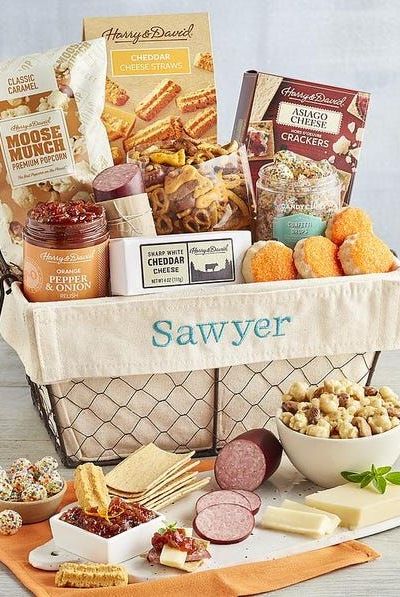 Personalized Snack Gift Basket