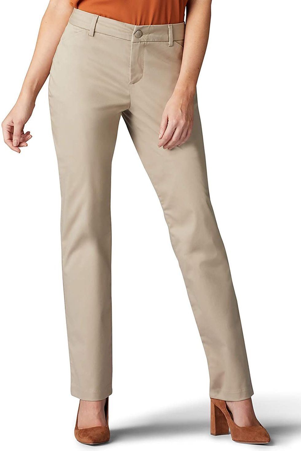 Relaxed Fit Wrinkle Free Straight Leg Pant