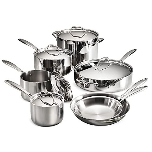 Triply Clad Stainless Steel 12-Piece Cookware Set