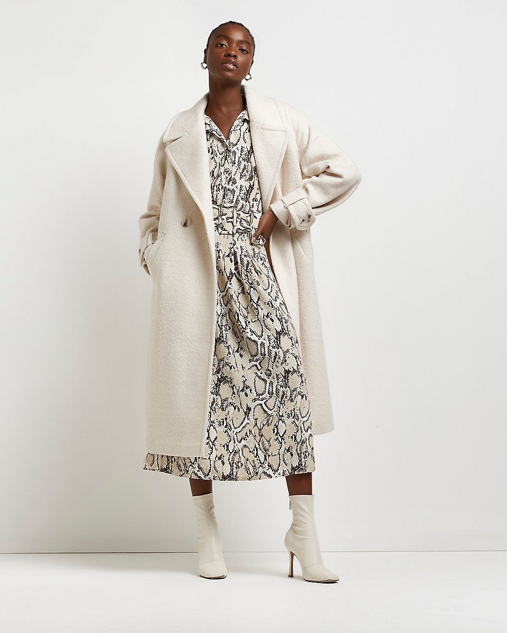 H&m hotsell cream coat