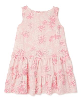 The Pioneer Woman Mommy and Me Toddler Girls Printed Tiered Dress