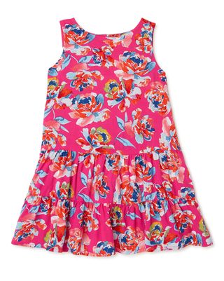 The Pioneer Woman Mommy and Me Printed Ruffle Dress for Toddler Girl