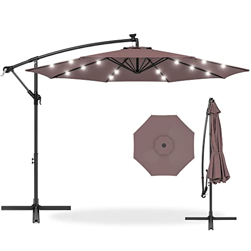 Best Choice Products 10-Foot Lighted Cantilever Umbrella