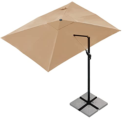 Sunnyglade 13-Foot Rectangular Cantilever Umbrella 