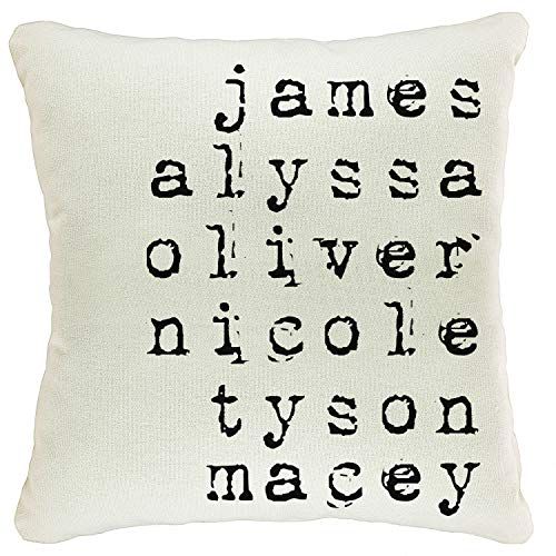 Personalized Throw Pillow Cover