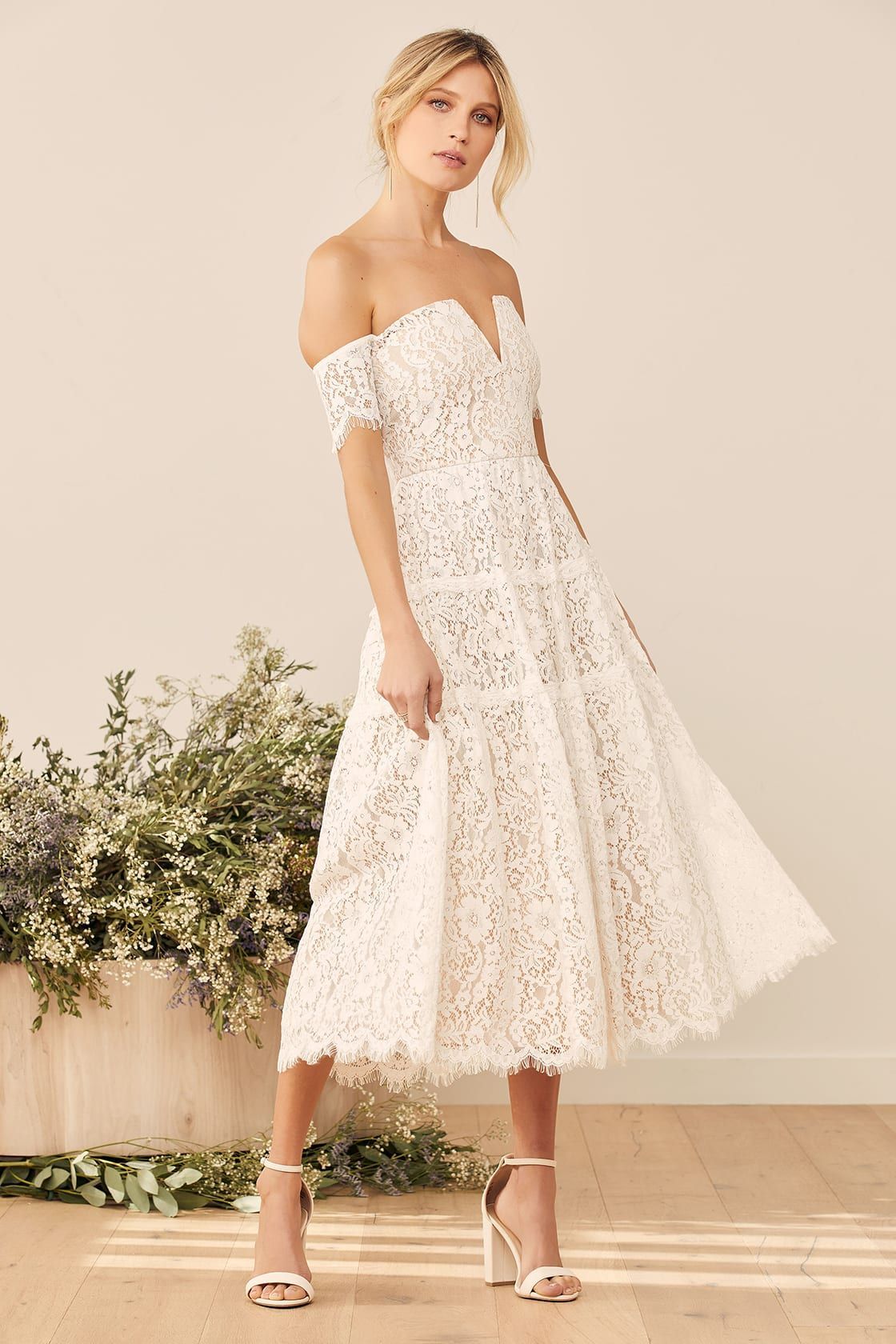 White lace 2025 graduation dresses