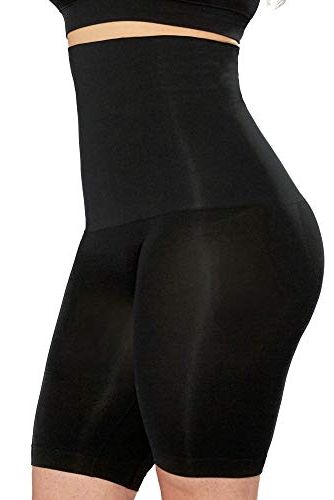 Women's Nylon Spandex No Rolling Down High Waist Tummy Control/Tummy  Tucker/Butt Lifter/Body Shaper Shapewear with Lace