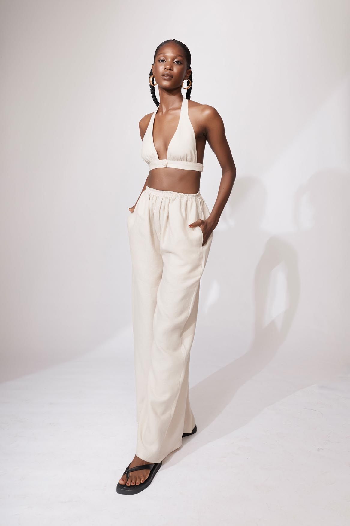 Wide Leg Trousers Beach Outfit  Beach outfit Wide leg trousers All  fashion
