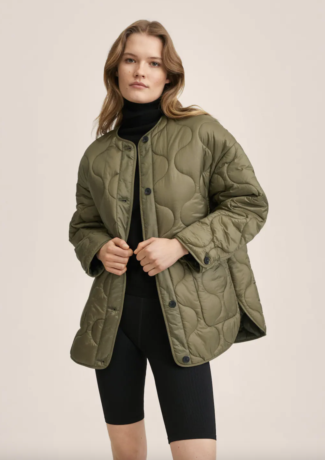 & other stories belted quilted coat