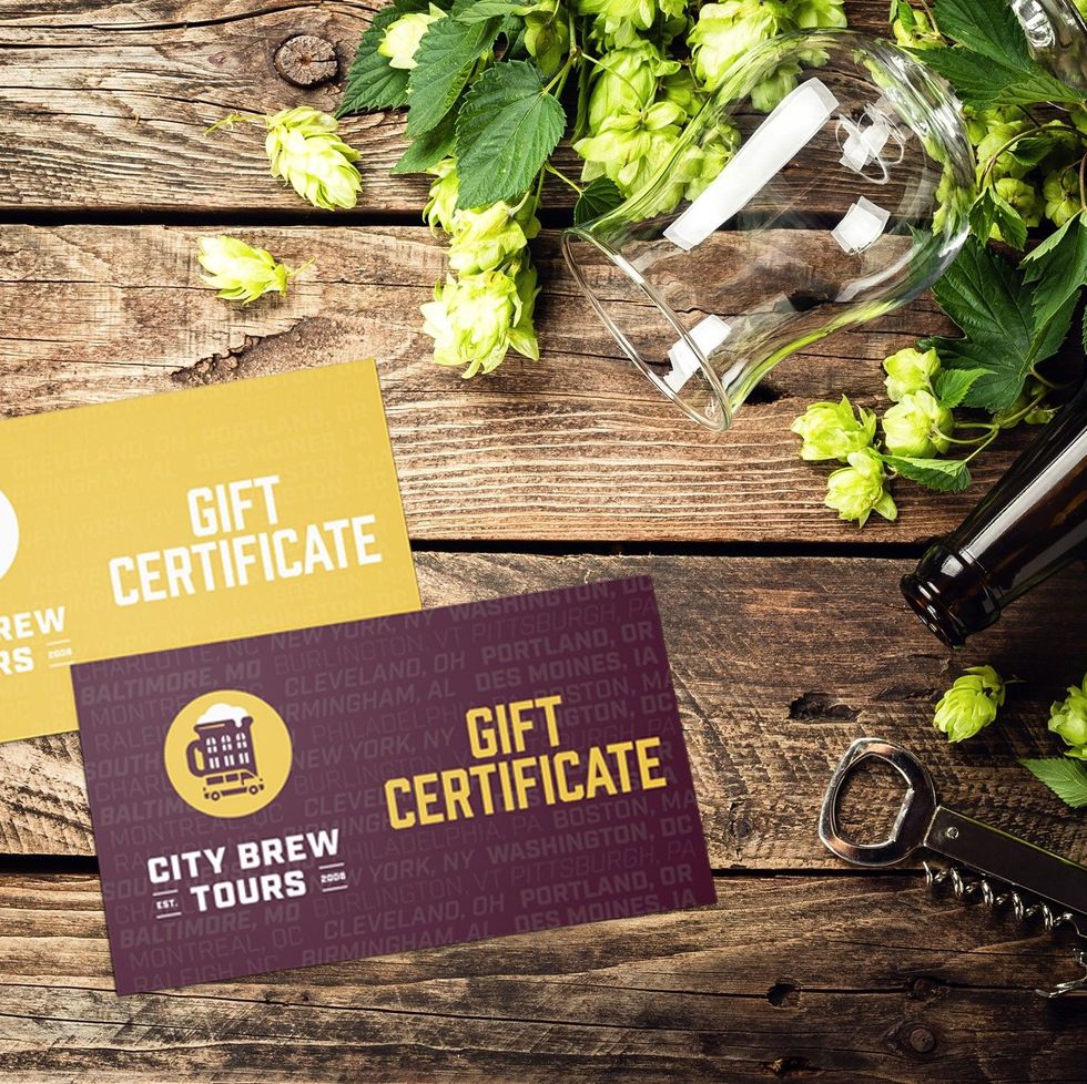 City Brew Tours Gift Certificate