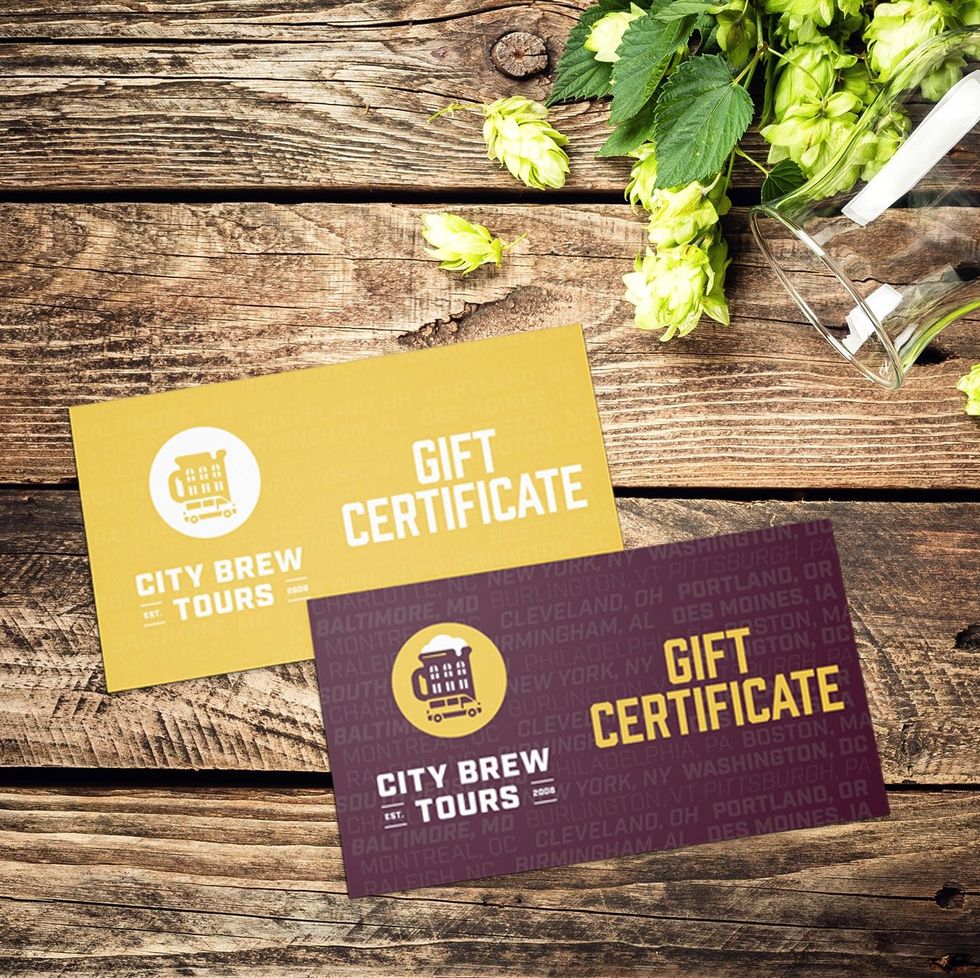 City Brew Tours Gift Certificate