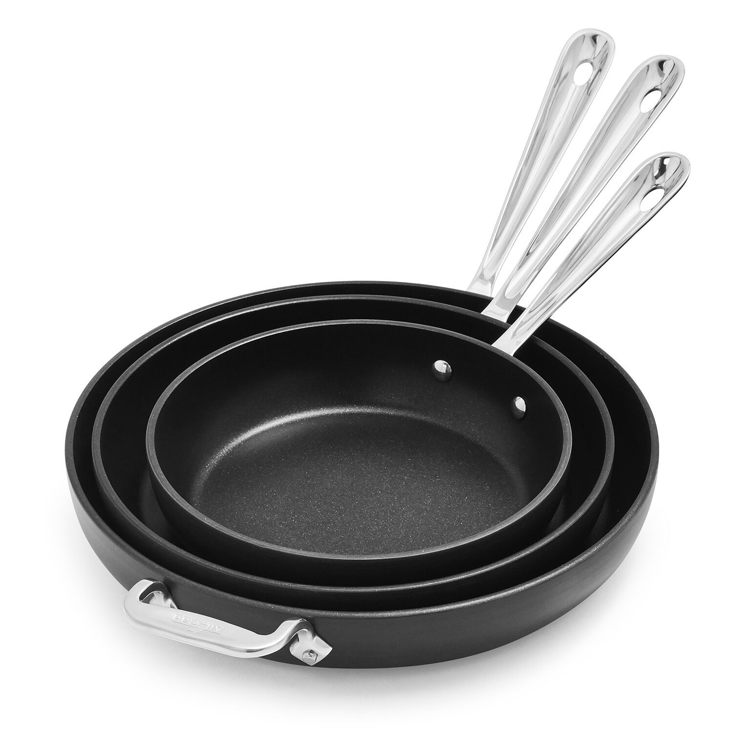 HA1 Nonstick Set of 3 Skillets, 8", 10" and 12"