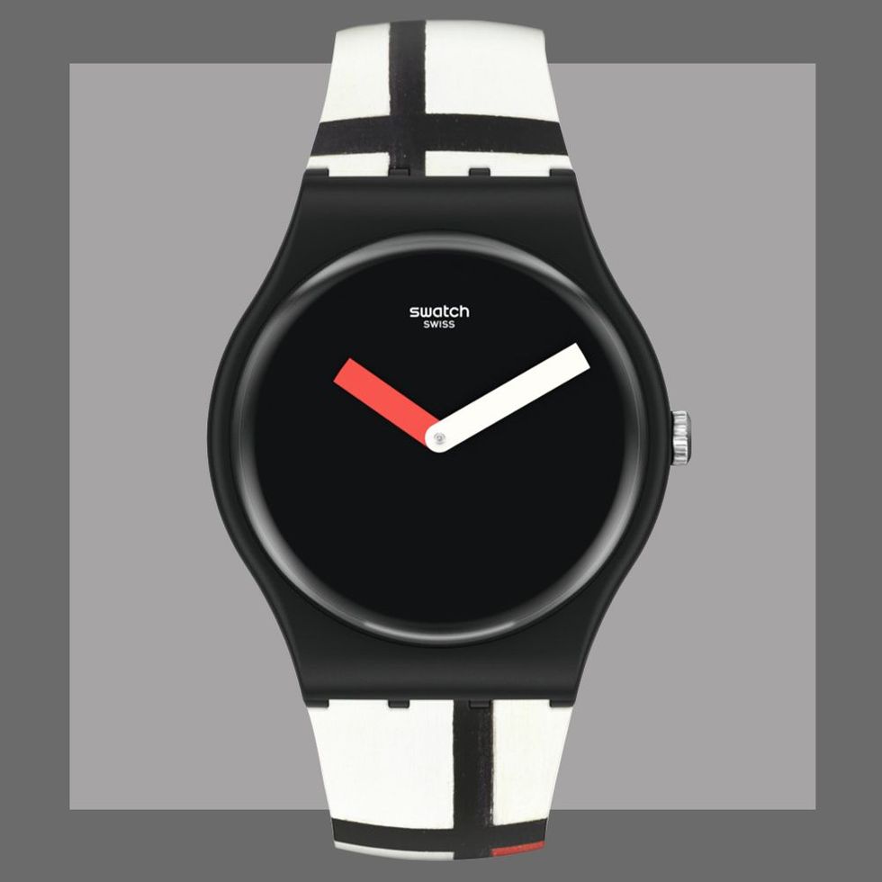 'Red, White and Blue' by Piet Mondrian 41mm New Gent Watch