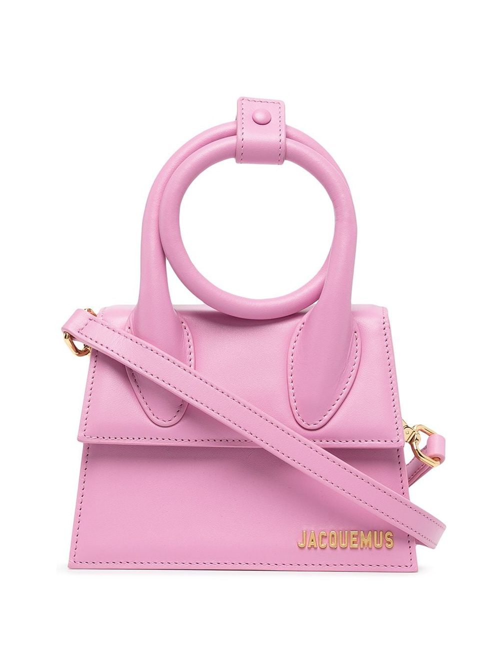 春季粉紅包包推薦：Jacquemus 粉紅色手提側背包