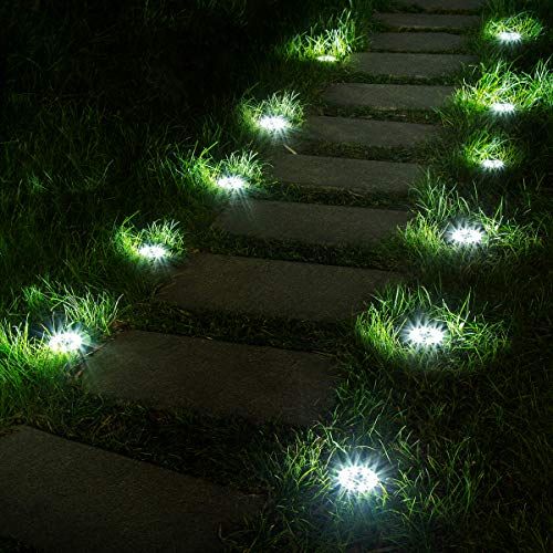 Lemonbest Pack of 2 Outdoor Water-resistant LED Lawn Garden Landscape Lamp Wall Yard Path Patio Lighting Spot Lights Green AC Spiked Stand with Power Plug 