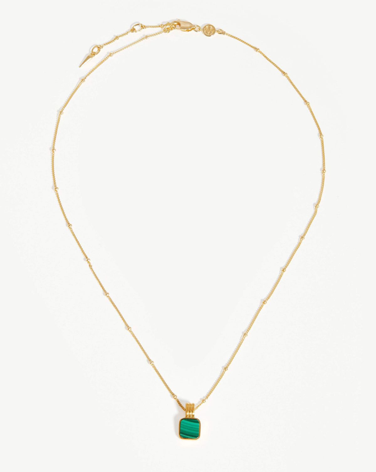 Lucy williams store square malachite necklace