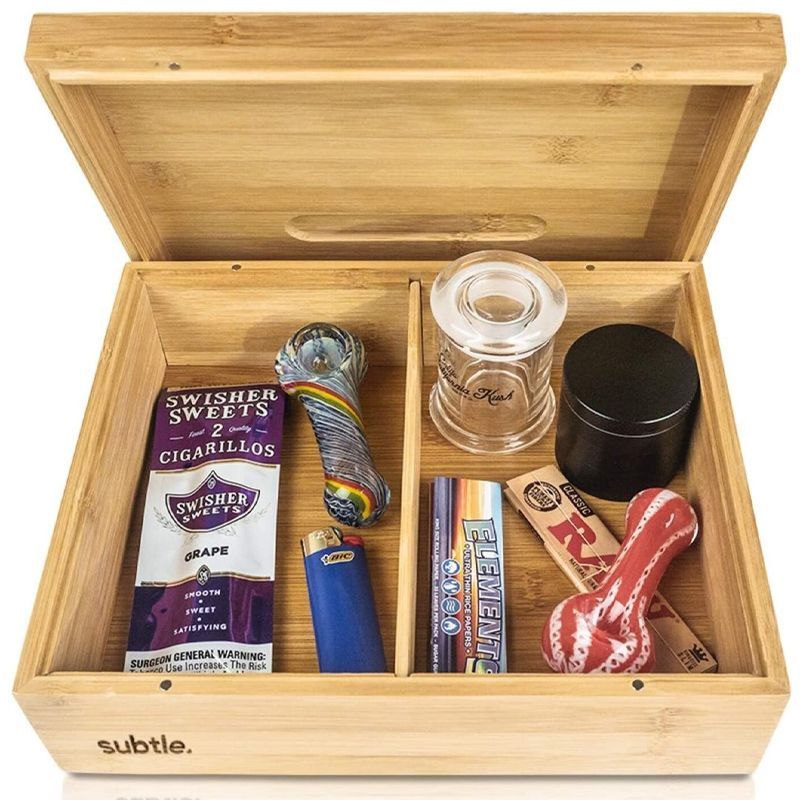 High End Stash Box with Rolling Tray - Smell Proof