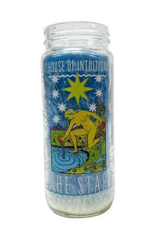 The Star Major Arcana candle