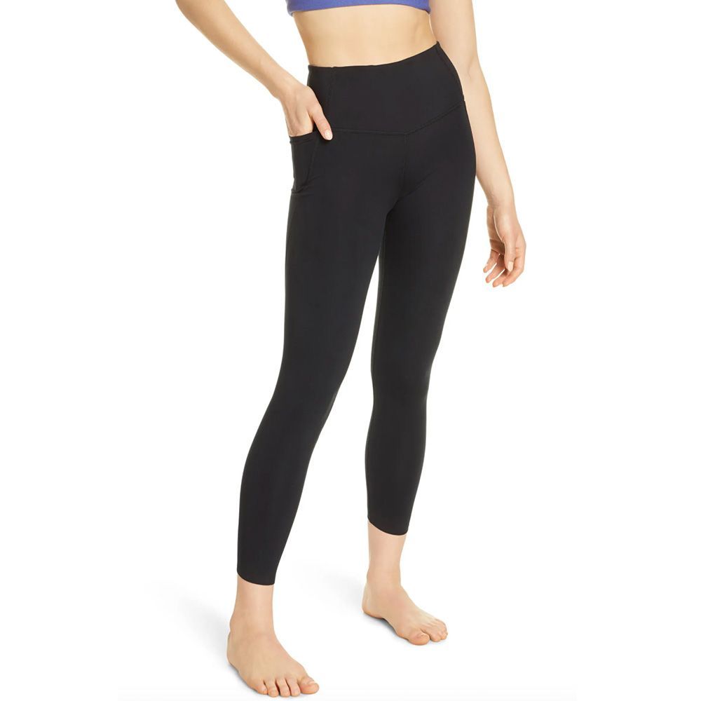 extra bequem ideal für Yoga & Fitness Größen LWP MAKADAMIA Lange Baumwoll-Leggings mit hohem Bund
