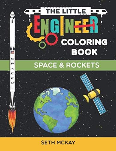 Space & Rockets Coloring Book