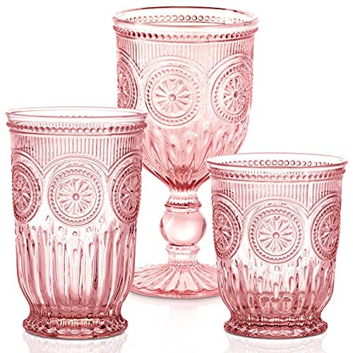 Nare Colorfull Unique Large Beverage Water Glasses Set –