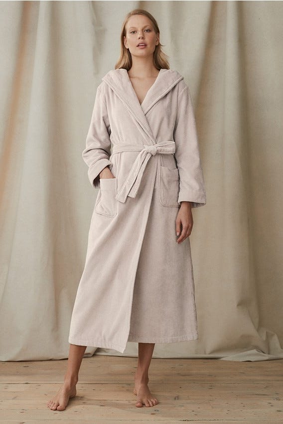 Hooded Velour Robe