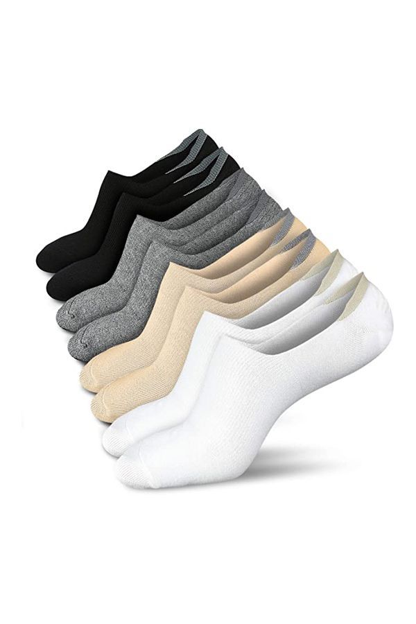 10Pairs Women Invisible No Show Nonslip Loafer Boat Liner Low Cut Cotton Socks o 