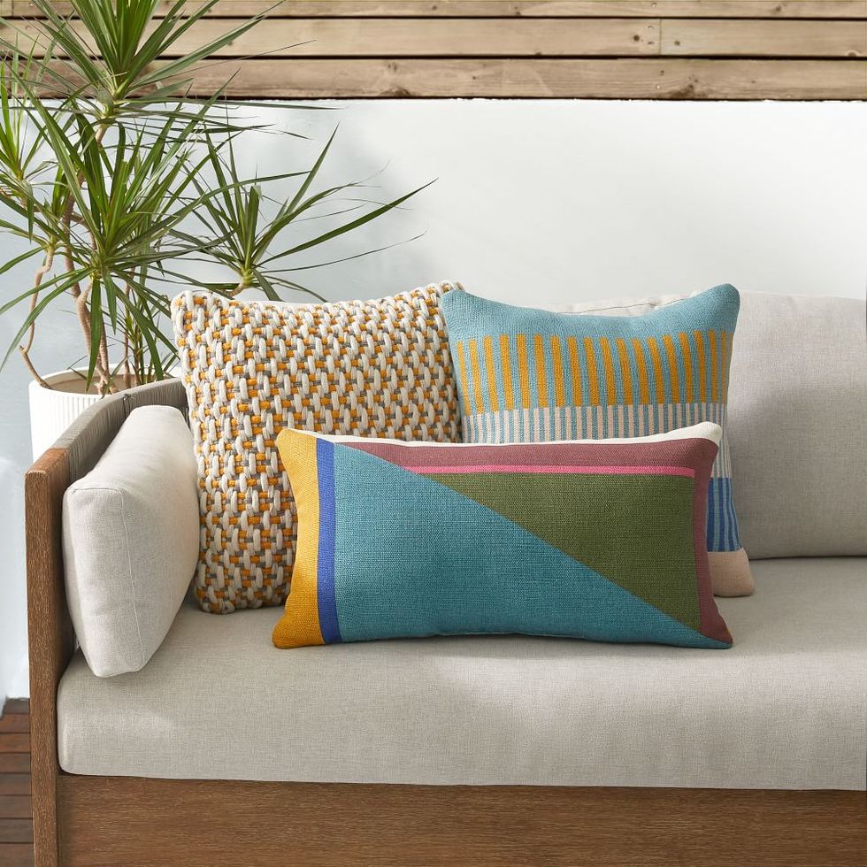 Colorful Stripes Indoor/Outdoor Pillow Set
