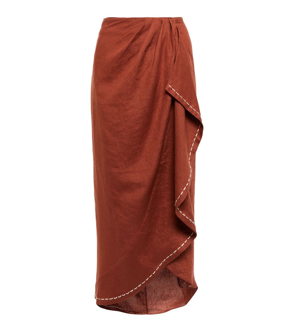 Ancestry Linen Wrap Skirt