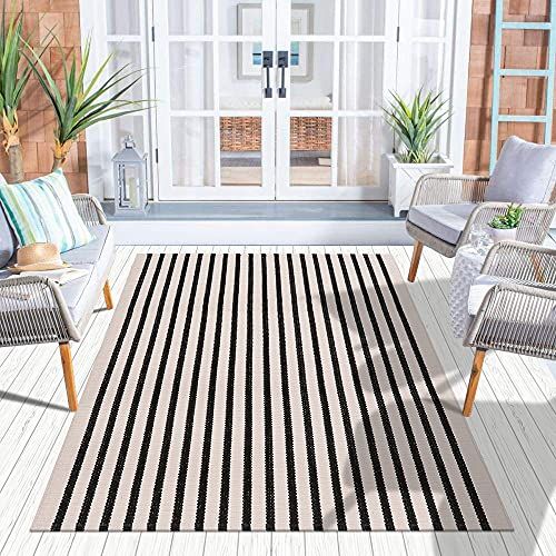 Striped Outdoor Rug 3' x 5'