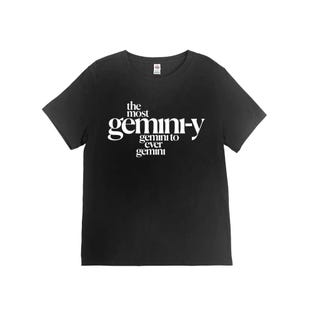 Le t-shirt le plus Gemini-y Gemini en noir 