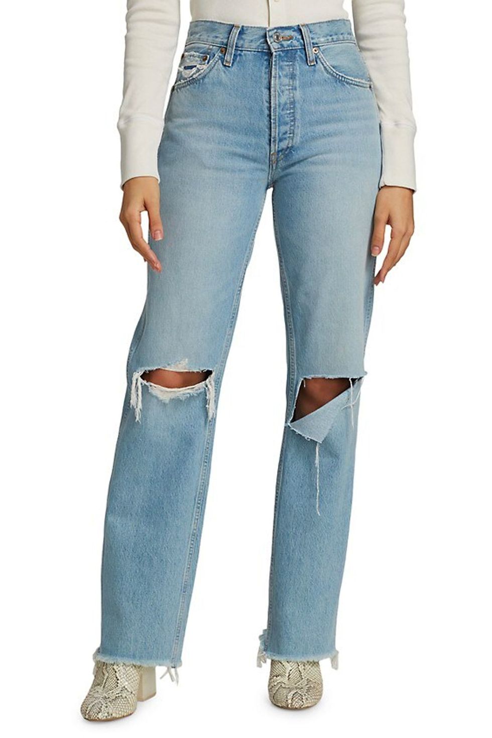 90s High-Rise Loose Straight Jeans