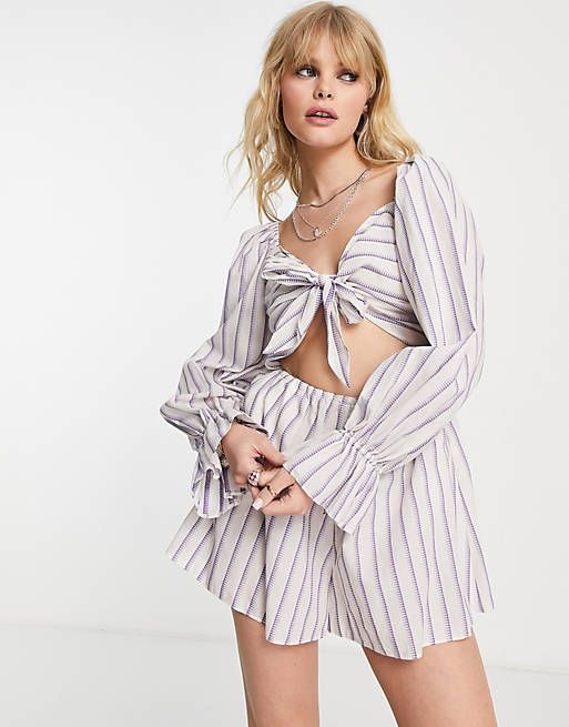 Topshop cheap stripe playsuit