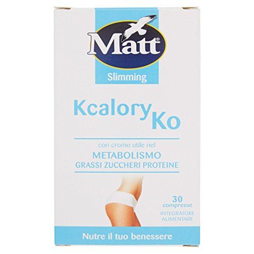 Kcalory Ko integratore Alimentare con Cromo Utile nel Metabolismo di Grassi, Zuccheri e Proteine 