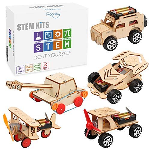 Wooden Mechanical Model Car Kit