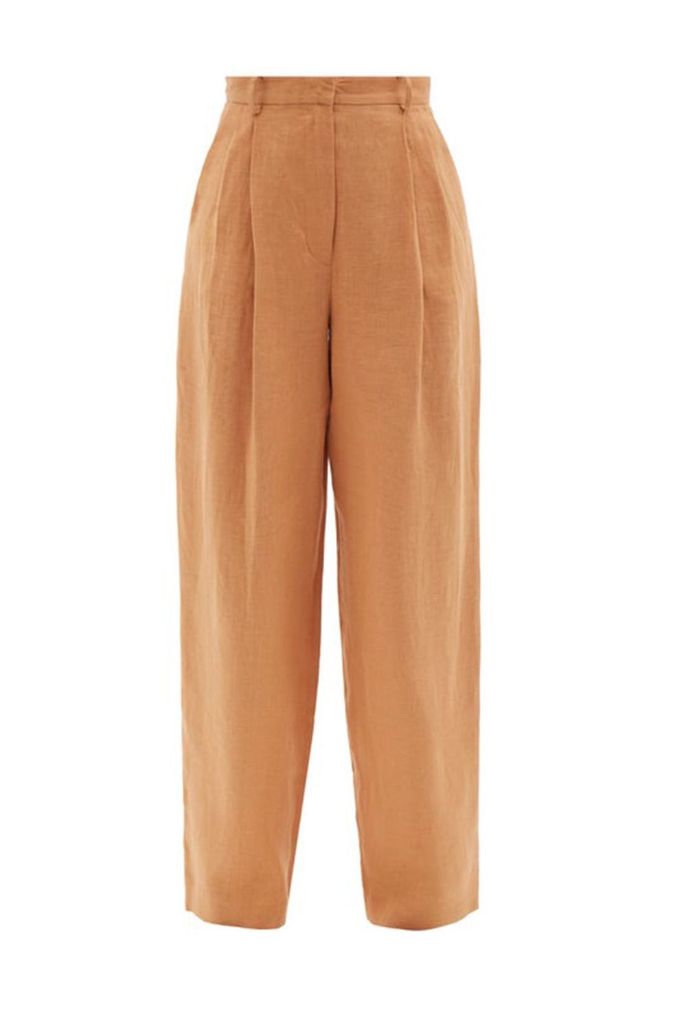Rooted Linen Wide-Leg Trousers