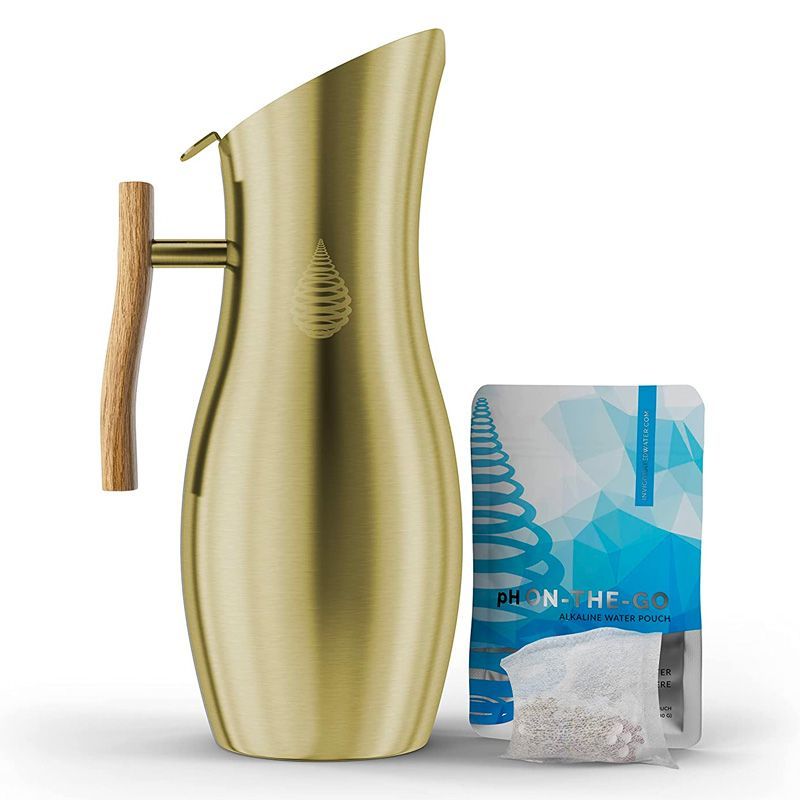 Invigorated Water pH Vitality Stainless Steel Alkaline Water Pitcher