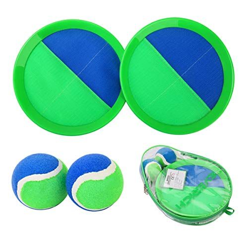 Kids Toys Toss and Catch Game Set 20 Paddles 10 Balls Beach Game