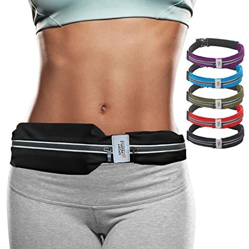 Sweatproof waistpacks with Large Capacity Running Belt with Waterproof Adjustable Elastic Strap Perfect for Running and Outdoor Activities 
