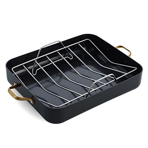  Precise Heat KTROAST3 Roaster, 20 inches, Stainless Steel:  Roasting Pans: Home & Kitchen